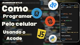 Como programar pelo celular usando o Acode code editor 📲.