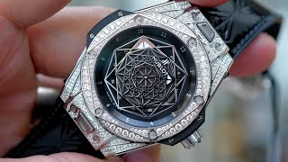 [Flexing] Hublot Sangbleu Steel Pave 39mm 465.SS.1117.VR.1704.MXM18 | ICS Authentic 0982298881