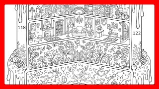 Happy 8th Birthday Cake Happy Color app #colorbynumber #coloringbook screenshot 4