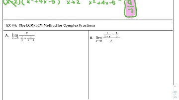 Limits: Complex Fractions and Rationalization Methods