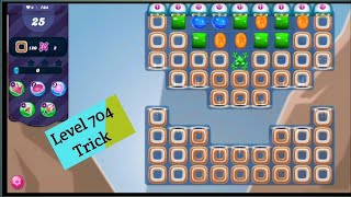 How to Play Candy Crush Saga Level 704 || Sugar ⭐⭐⭐ No Booster (704) #candy #candycrushfriendssaga  screenshot 5