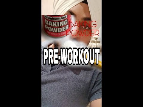 Baking powder as pre-workout drink? Results | 1st time use | Gym High