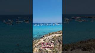 Favignana Cala rossa il mare più bello al mondo