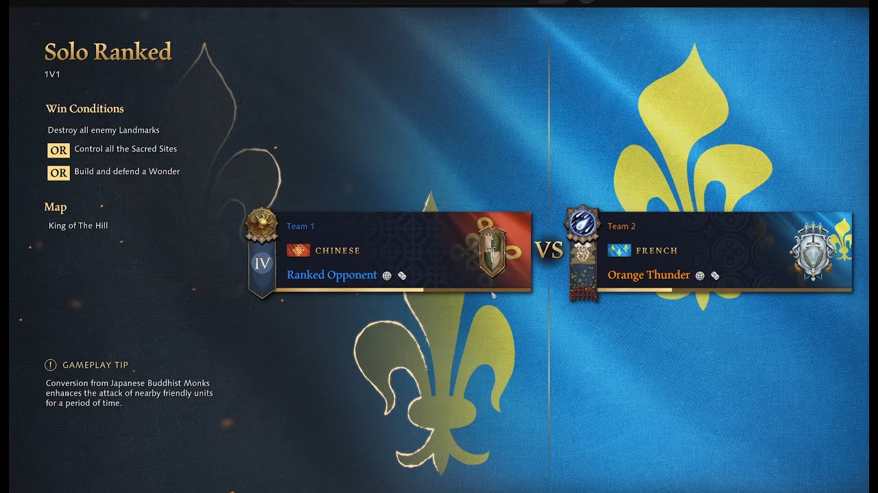 Age of Empires 4 Quest from Platinum to Conqueror! French vs Chinese! Season 12