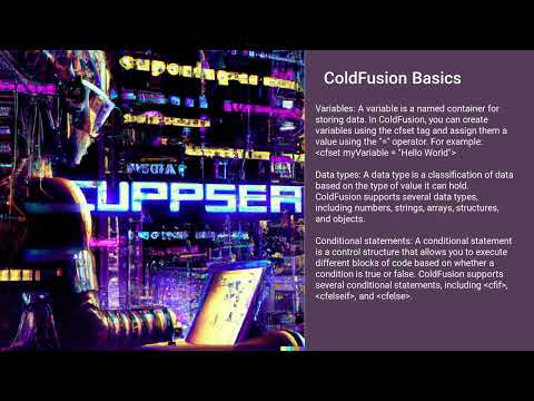 ColdFusion Programming - Basics