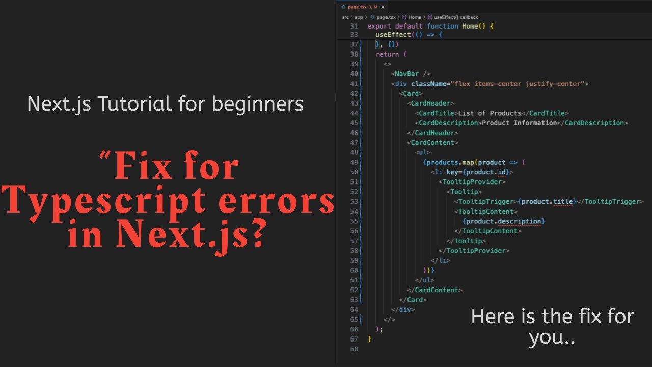 Fixing EVERY Typescript error in Next.js (2024) - YouTube