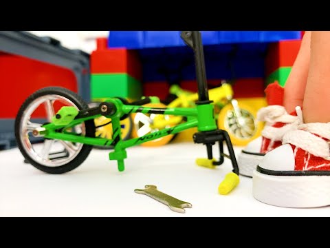 Repair Finger BMX and Change wheels in workshop