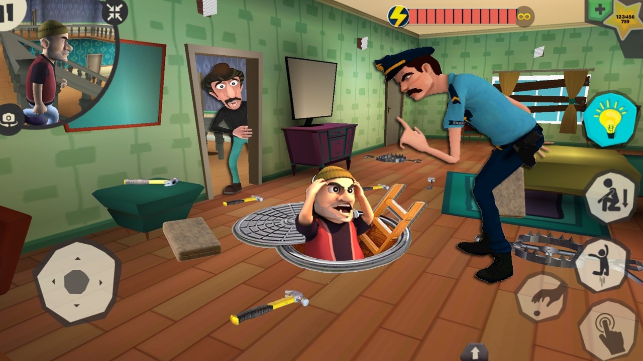 Scary Robber Home Clash - Тролли Феликс и Лестер, новые уровни из обновления, часть 1468 