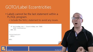 Using GOTO - Pl/SQL Tutorial
