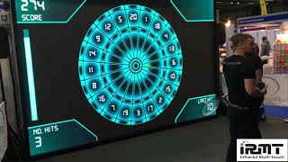 Famous interactive tennis game LED multi touch video wall Wealth