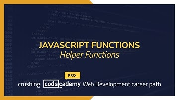 Crushing Codecademy PRO WEB DEVELOPMENT career path Challenge - Helper Functions
