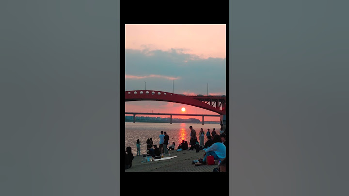 망원 한강공원에서 바라본 노을 / Sunset viewed from Mangwon Hangang Park
