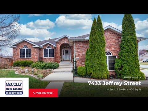 7433 Jeffrey Street, Schererville, IN home video tour