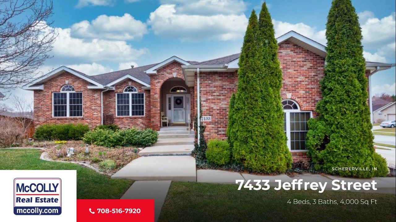 7433 Jeffrey Street, Schererville, IN MLS 490994 McColly YouTube
