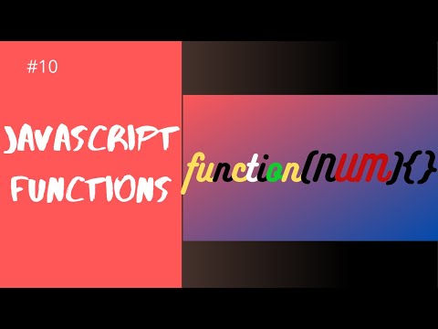 JavaScript Tutorial for beginners #10 - JavaScript Functions and Parameters