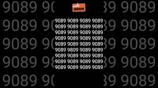#shorts #find 9809#youtubeshort #puzzle