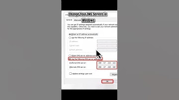 Change Your DNS Servers in Windows