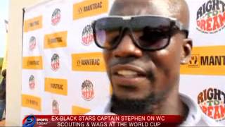 Stephen Appiah on scouting and Wags at the World Cup