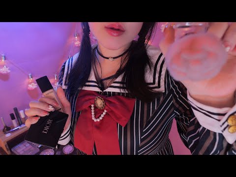 ASMR 超近接メイク💄🎀 (声なし、一人称、化粧品、高音質)