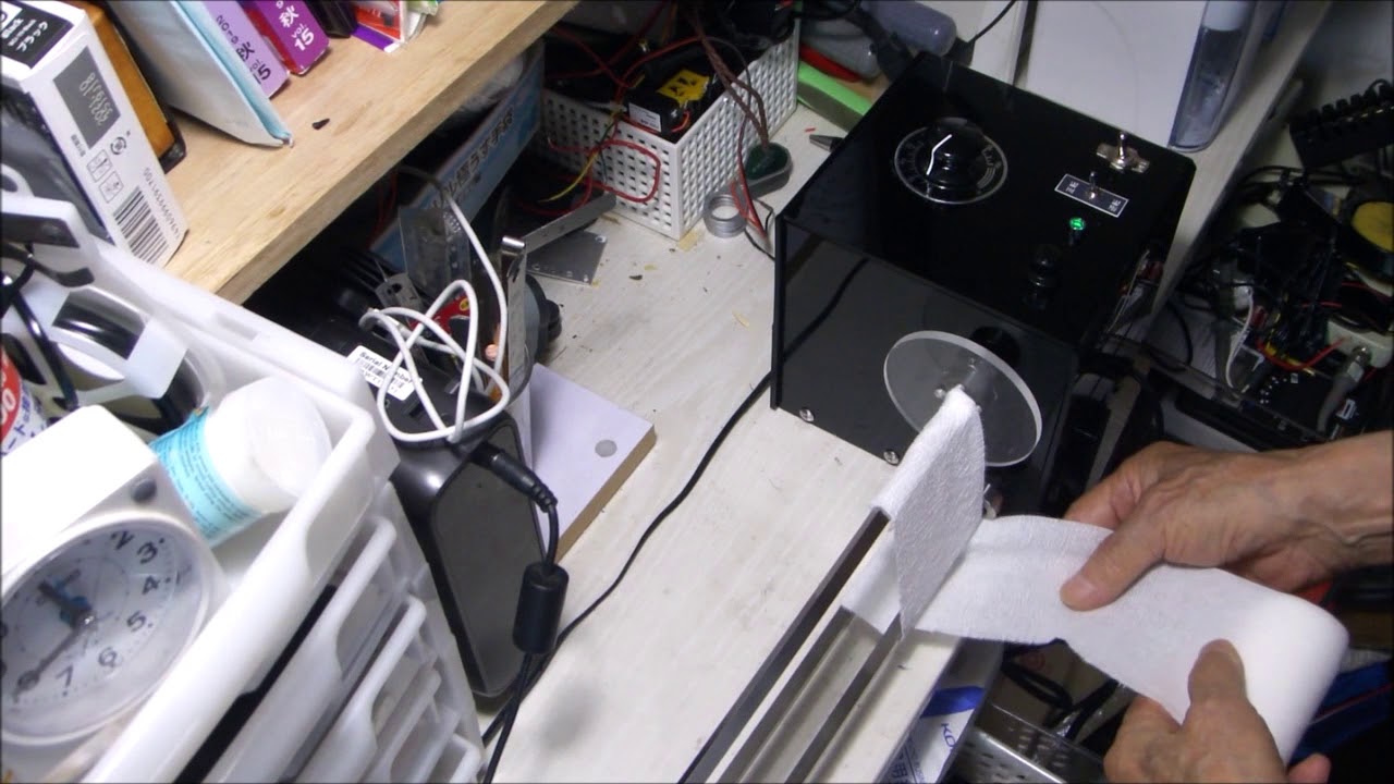 自作包帯巻き機 - YouTube