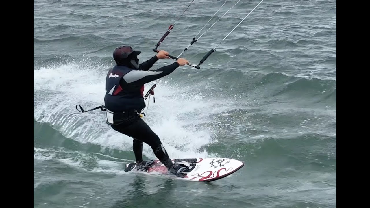Kiteboarding At The Outlaws In South Padre Island TX. April 24 2023