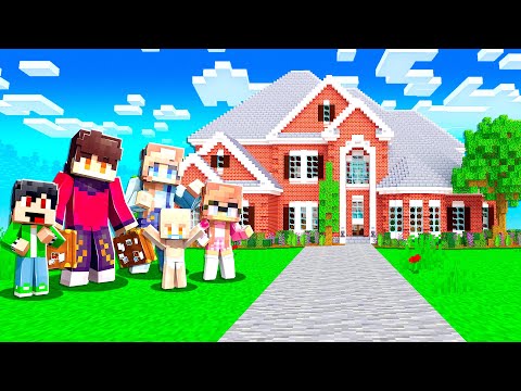 MOVING INTO OUR NEW MANSION IN MINECRAFT!