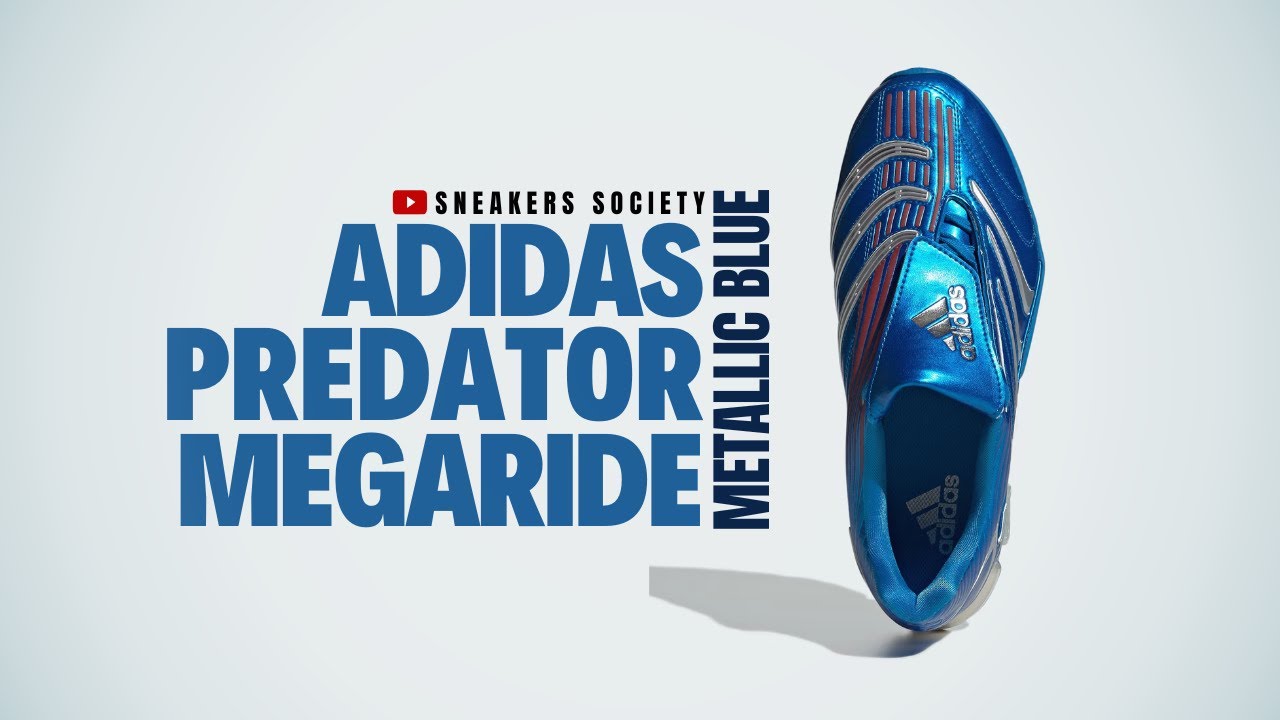 METALLIC BLUE SILVER 2024 Adidas Predator Megaride | DETAILED LOOK ...