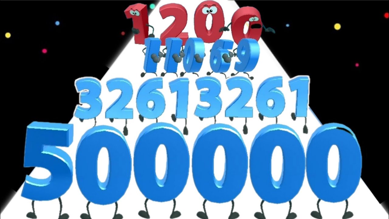 Roll Crowd 3D / Number Run 3D - (Max Level) Sastifying Asmr Gameplay