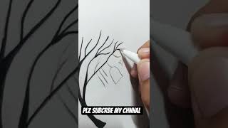 #tree #drawing 💓💥#technique #shortsvideo💓💫 #creativeart