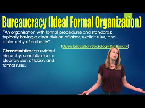 Formal Organizations &