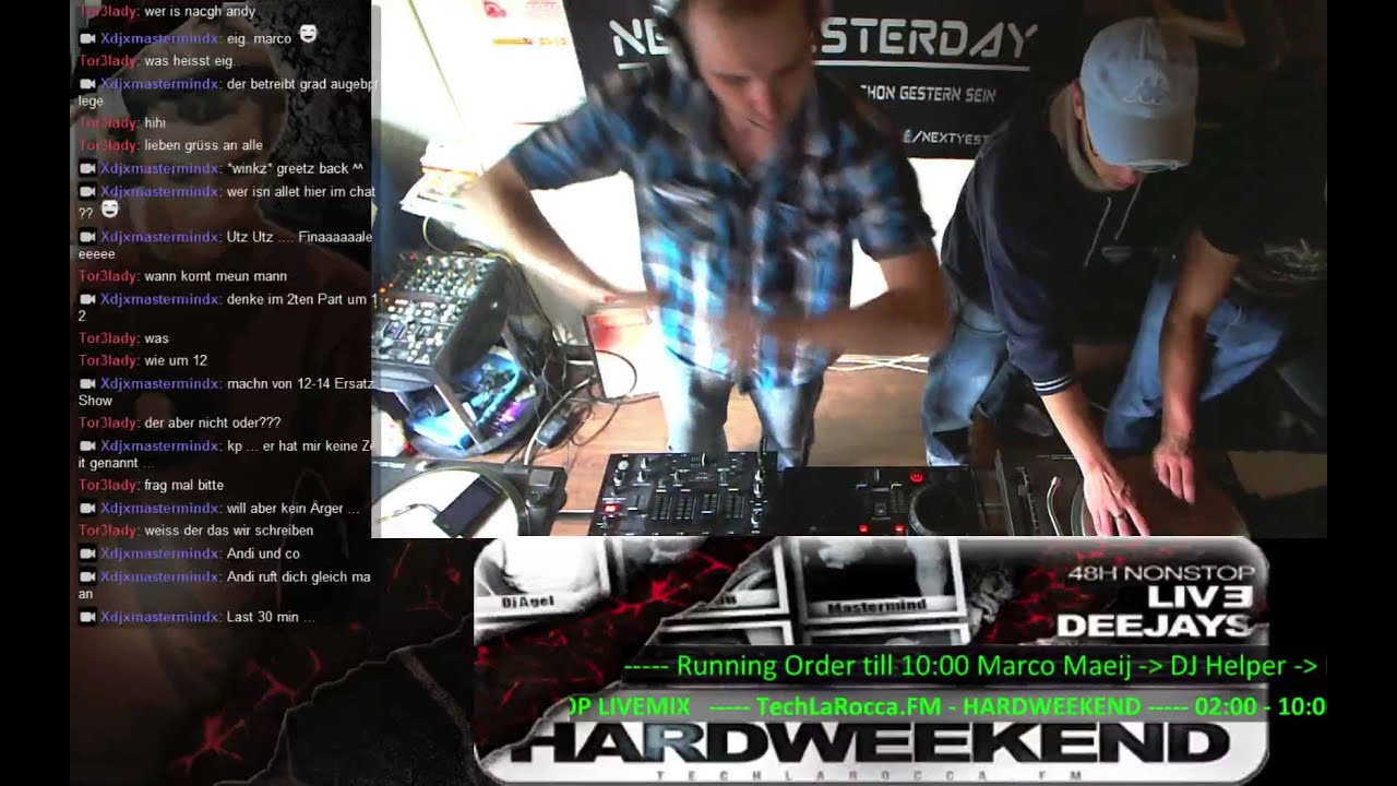 TechLaRocca.FM HARDWEEKEND -- NONSTOP LIVEMIX with 5 DJ's -- From 