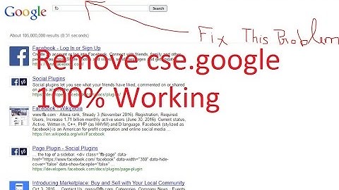 how i can remove cse google from my browser