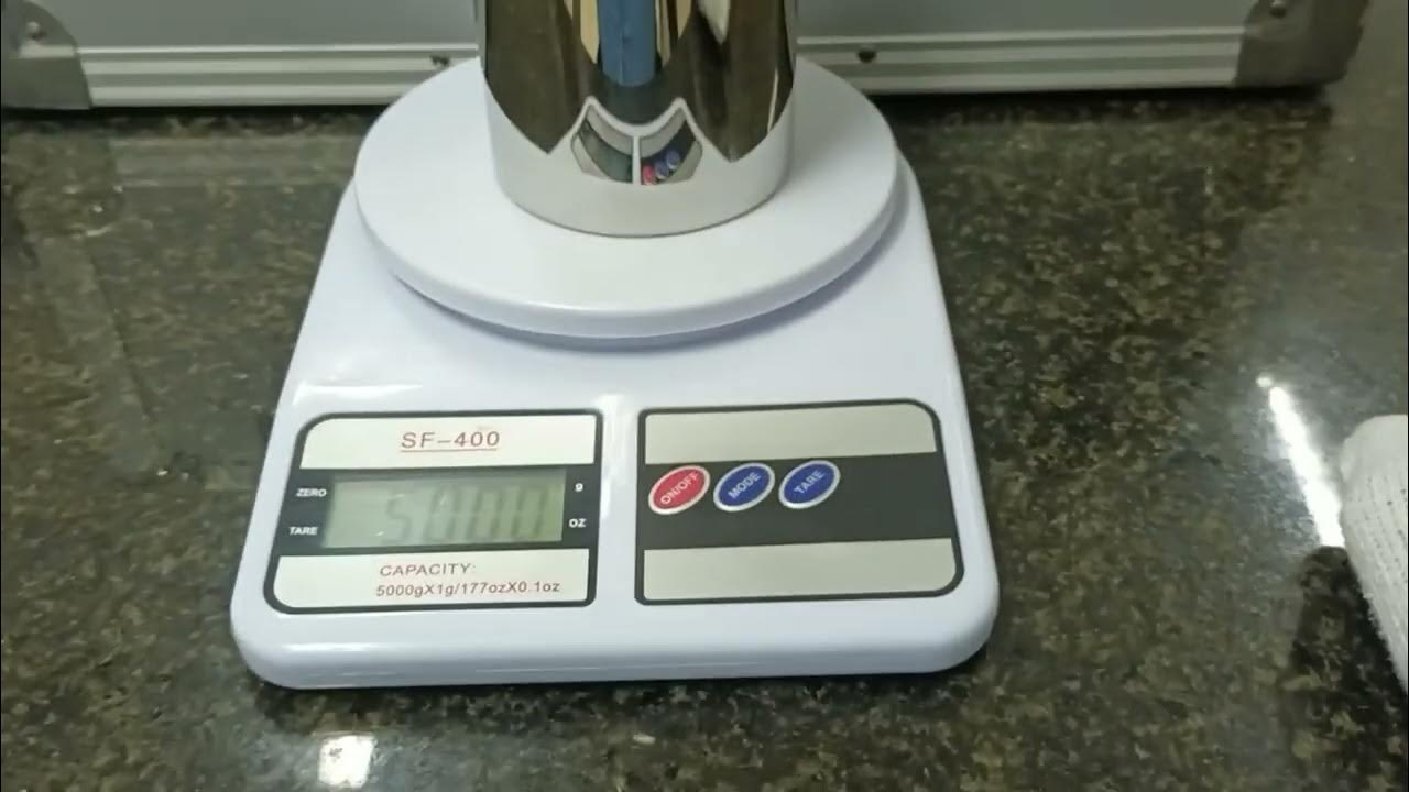 How to calibrate an electronic balance