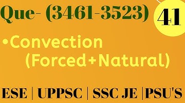 Heat Transfer- Convection  | ESE | SSC JE | UPPSC AE | PSU