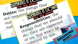 Civic Duties and Responsibilities (Breakdown Short)