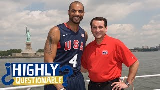 Carlos Boozer Talks About Infamous Coach K Army Helmet Moment At Duke Highly Questionable Espn