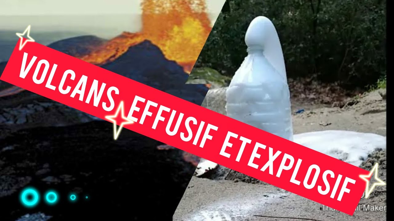 Volcans ( effusif et explosif)  expérience  [svt]