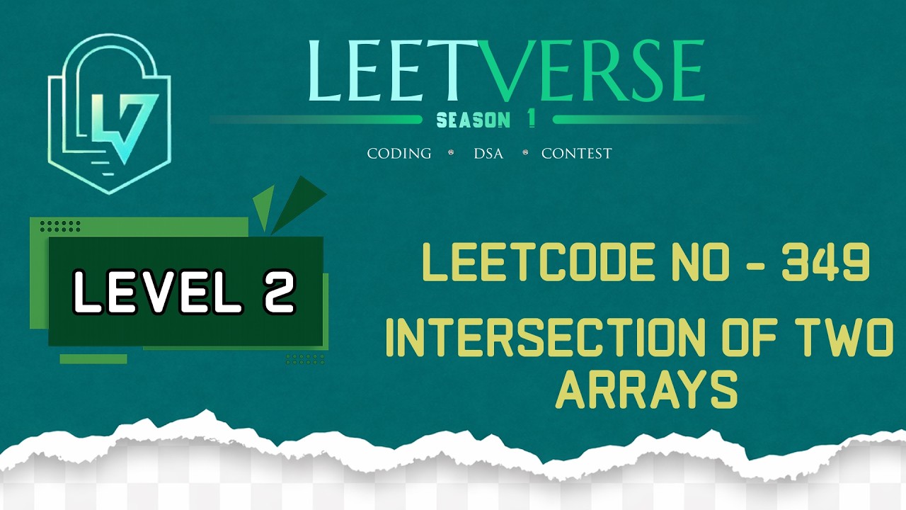 LeetCode 349 | Intersection of Two Arrays - YouTube