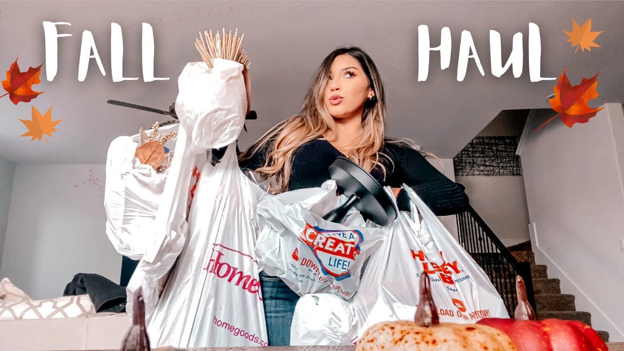 FALL DECOR HAUL 2020 |VLOG| Shop with me | Homegoods, Hobby Lobby, Marshalls| Affordable Fall Decor