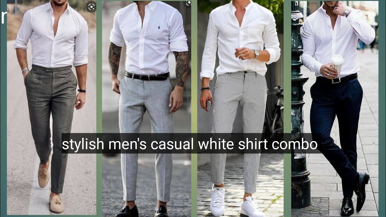 white shirt for men combo