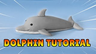🔴DIY how to make DOLPHIN - Easy Polymer Clay, Fondant Tutorial DIY