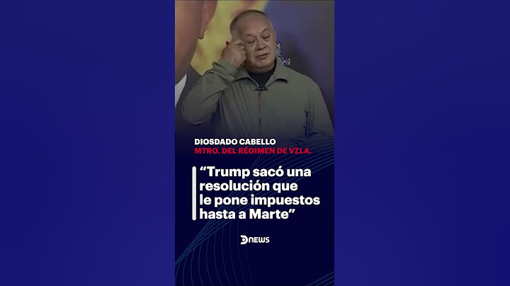 🇻🇪 Diosdado Cabello: Donald Trump impuso aranceles "hasta a Marte"
