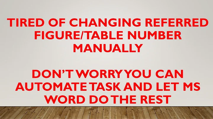 Auto Numbering Figure | Numbering of Table | Numbering of Caption in MS Word