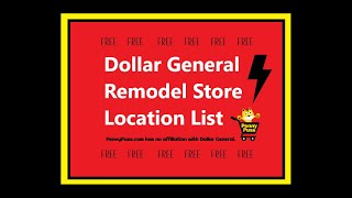 Finding the FREE Dollar General Remodel Location Stores