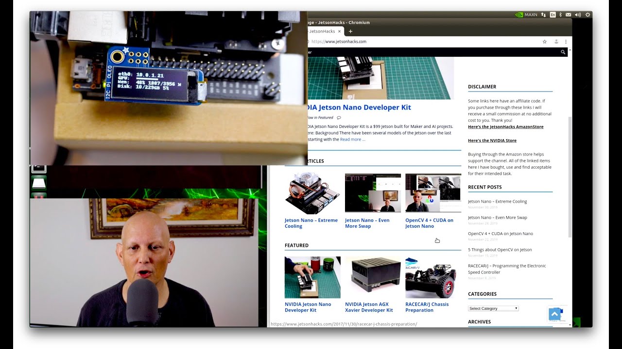 Adafruit PiOLED on Jetson Nano