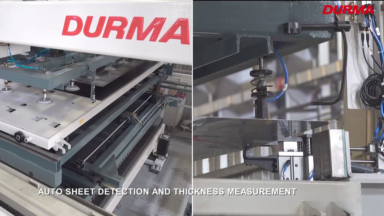 DURMA D TOWER 4020 AUTOMATIC SHEET LOADING UNLOADING SYSTEM - YouTube