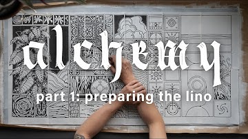 ALCHEMY linocut process | part 1: preparing the linocut