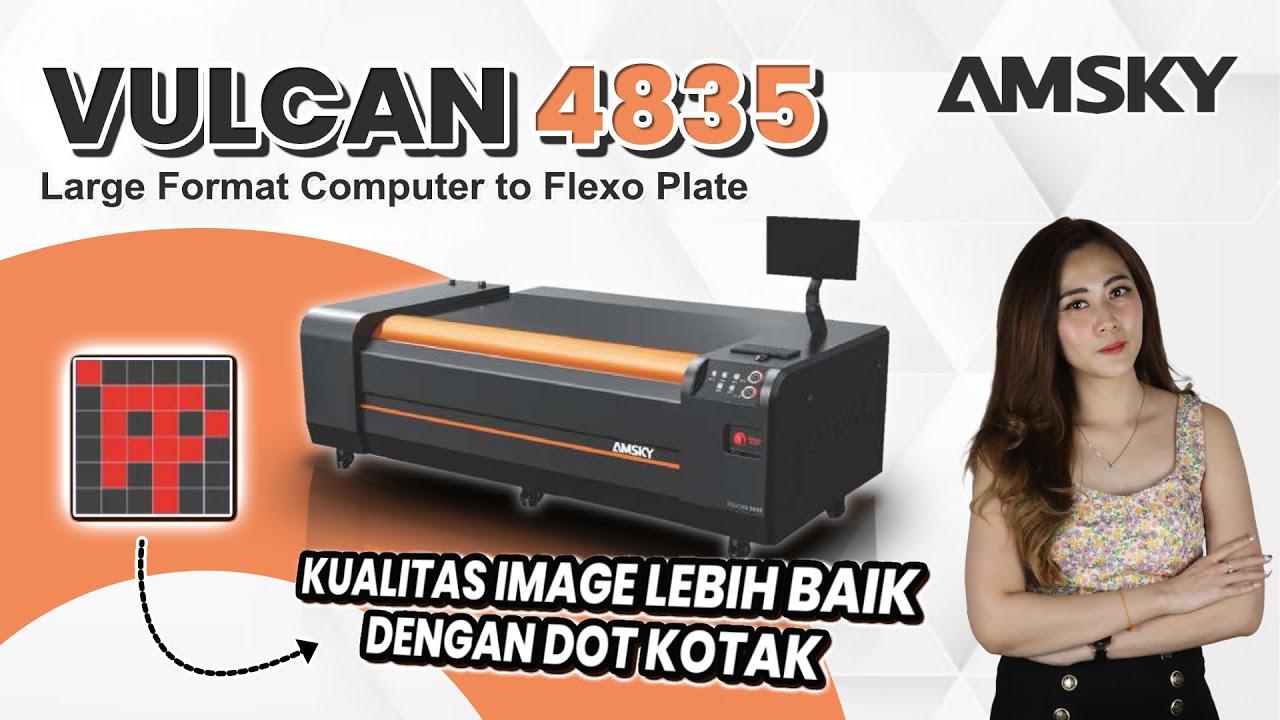 Large format CTP Flexo Vulcan 4835 untuk percetakan packaging - AMSKY INDONESIA official
