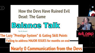Balance Talk: How the Devs RUINED the Game | Evil Dead: The Game
