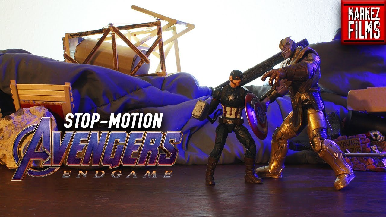 Avengers ENDGAME Thanos VS Captain America Final Battle STOP MOTION ...